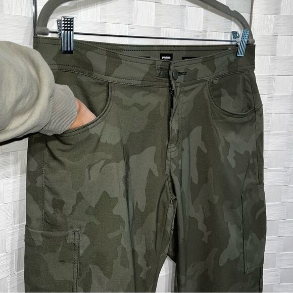 Prana Women’s Halle Jogger II Size 6 Sage Camo Tapered Athletic Bottoms Outdoor - Picture 3 of 13